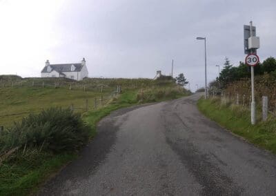 Down hill view of Scourie Cottage